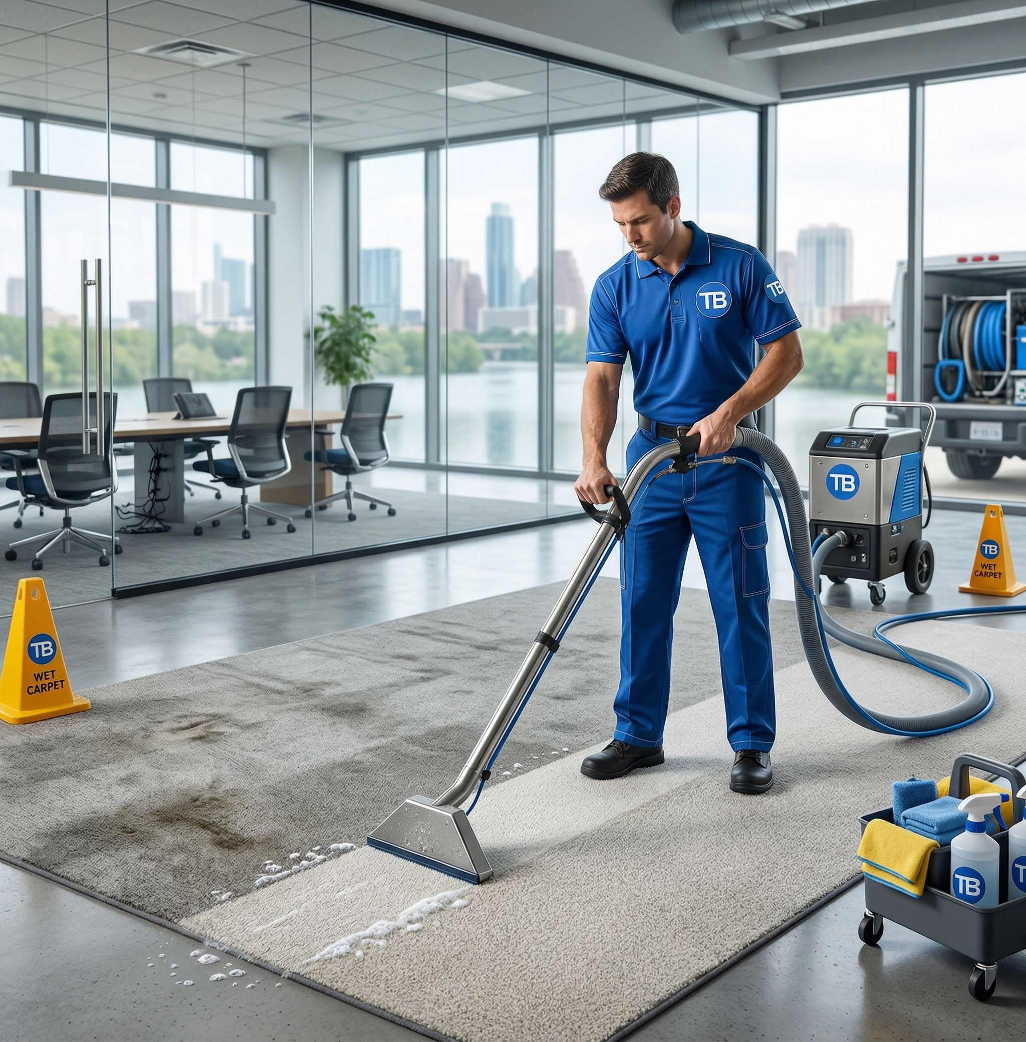 Revitalizing the Workspace: Commercial Carpet Deep Extraction